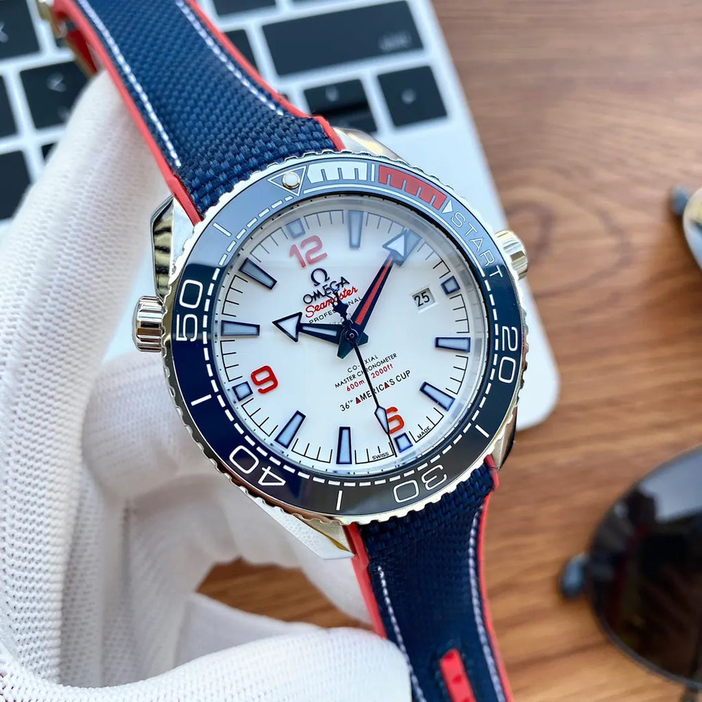Omega Seamaster America's Cup white