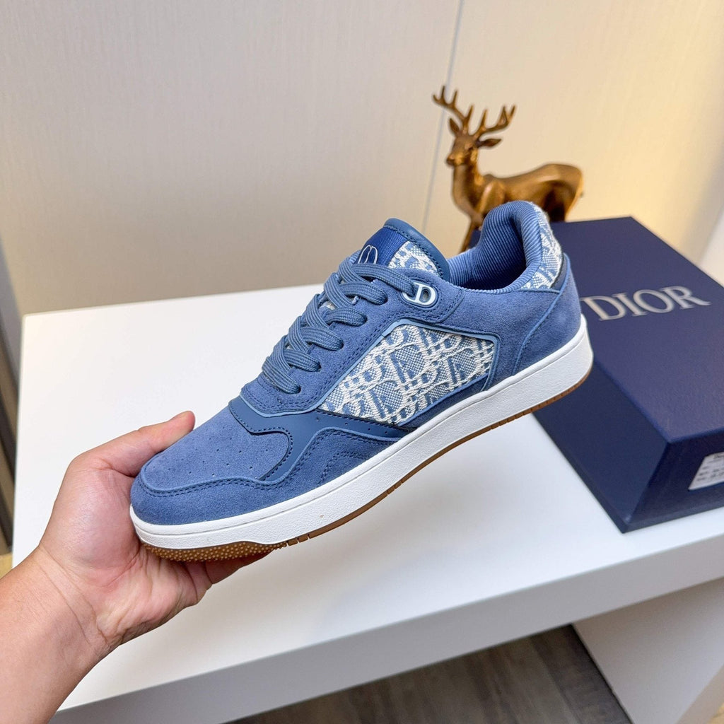 Dior Patterned Panel Low-Top Sneakers — model